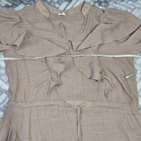Flawless Women’s Ruffle Long Sleeve Mini Boho Dress Size S - Picture 11 of 14